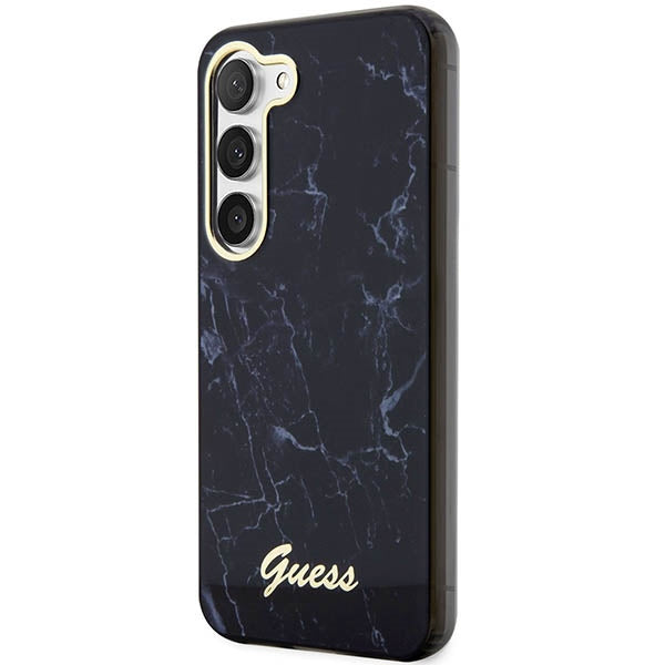Guess Marble dėklas Samsung Galaxy S23+ – juodas