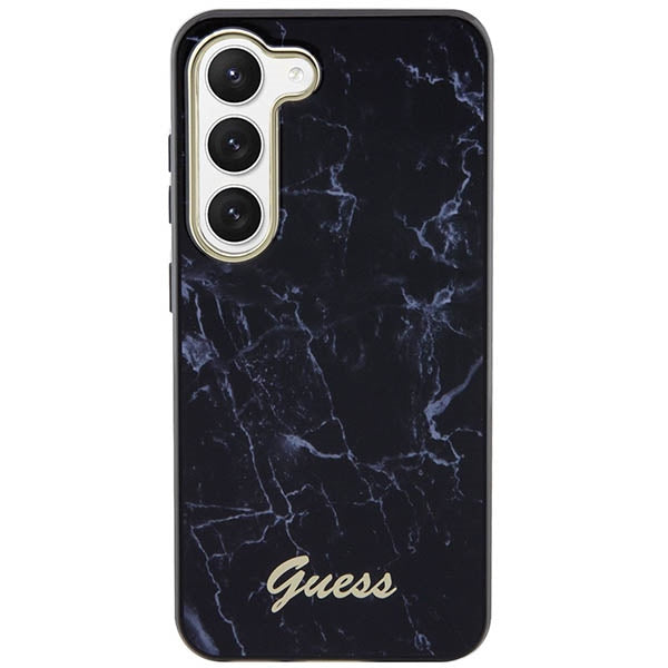 Guess Marble dėklas Samsung Galaxy S23+ – juodas
