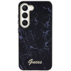 Guess Marble dėklas Samsung Galaxy S23+ – juodas