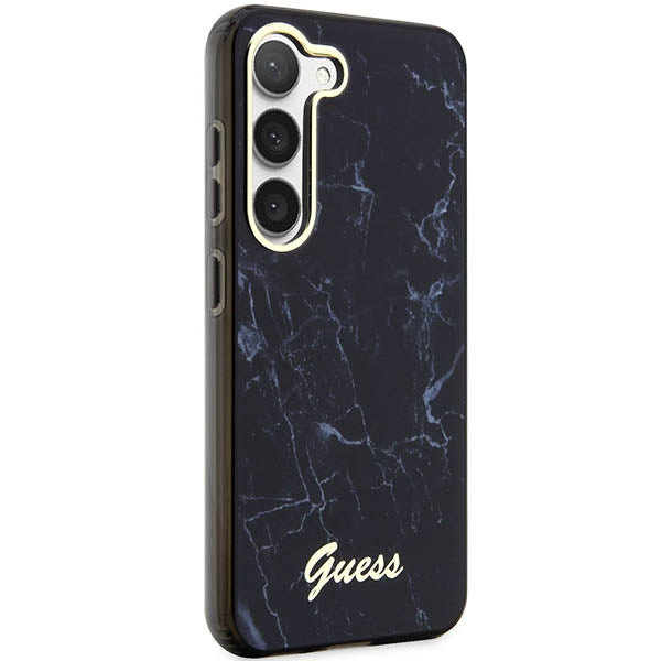 Guess Marble dėklas Samsung Galaxy S23+ – juodas