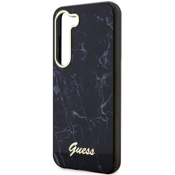 Guess Marble dėklas Samsung Galaxy S23+ – juodas
