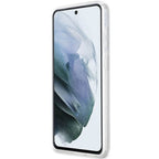 Guess marmuro dėklas Samsung Galaxy S23 – baltas