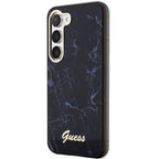 Guess Marble dėklas Samsung Galaxy S23 – juodas
