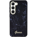 Guess Marble dėklas Samsung Galaxy S23 – juodas