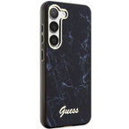 Guess Marble dėklas Samsung Galaxy S23 – juodas