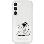 Karl Lagerfeld skaidrus dėklas Samsung Galaxy S23+ – Choupette Fun