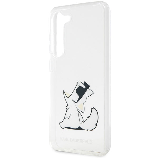 Karl Lagerfeld skaidrus dėklas Samsung Galaxy S23+ – Choupette Fun