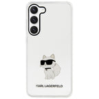 Karl Lagerfeld dėklas Galaxy S23+ – skaidrus