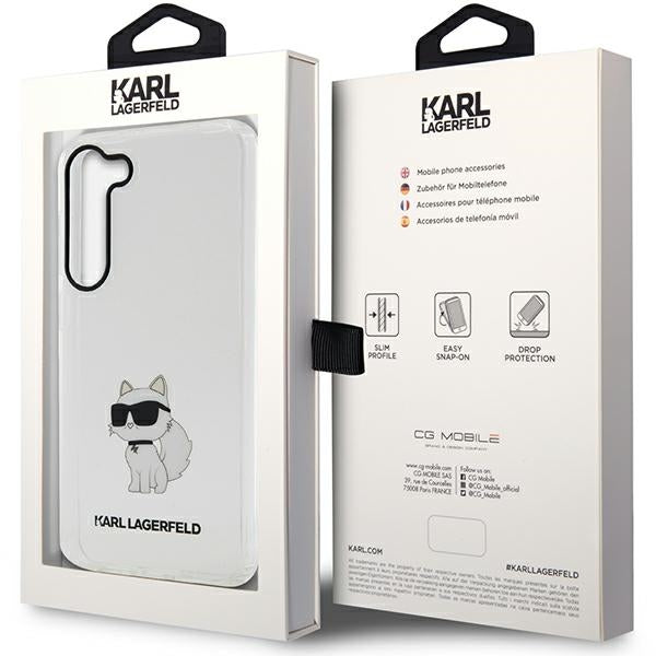 Karl Lagerfeld dėklas Galaxy S23+ – skaidrus
