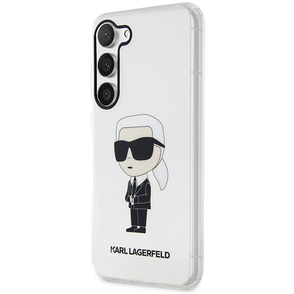 Karl Lagerfeld skaidrus dėklas Galaxy S23+ – Ikonik Karl