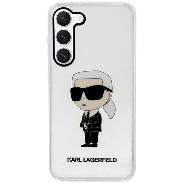 Karl Lagerfeld skaidrus dėklas Galaxy S23+ – Ikonik Karl