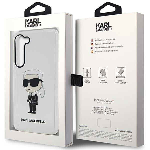 Karl Lagerfeld skaidrus dėklas Galaxy S23+ – Ikonik Karl