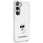 Karl Lagerfeld dėklas Galaxy S23 – skaidrus Choupette