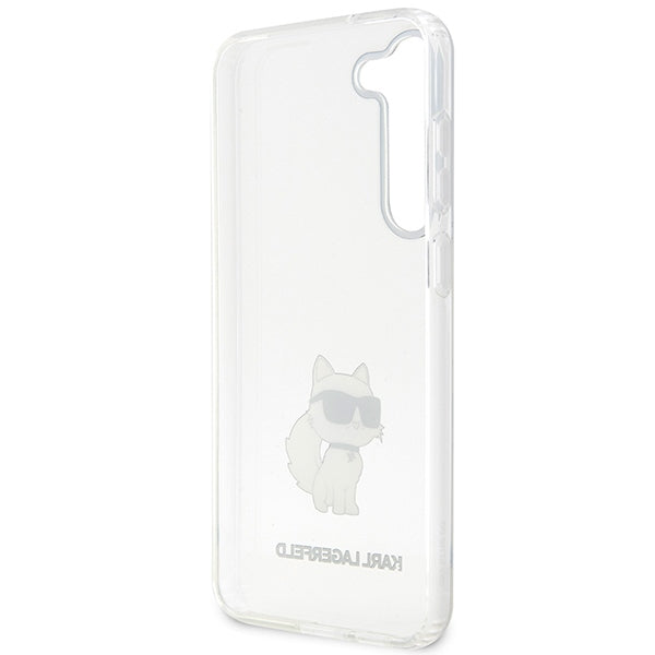 Karl Lagerfeld dėklas Galaxy S23 – skaidrus Choupette