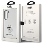Karl Lagerfeld dėklas Galaxy S23 – skaidrus Choupette