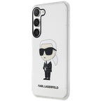 Karl Lagerfeld Ikonik Karl dėklas Galaxy S23 – skaidrus