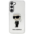 Karl Lagerfeld Ikonik Karl dėklas Galaxy S23 – skaidrus