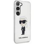 Karl Lagerfeld Ikonik Karl dėklas Galaxy S23 – skaidrus