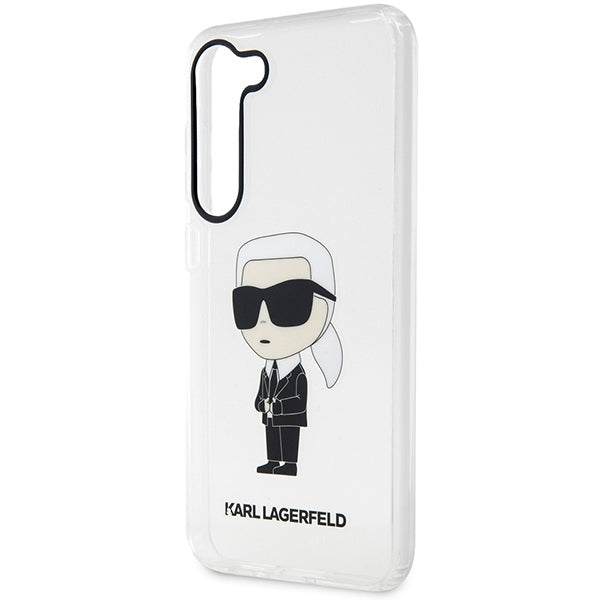 Karl Lagerfeld Ikonik Karl dėklas Galaxy S23 – skaidrus