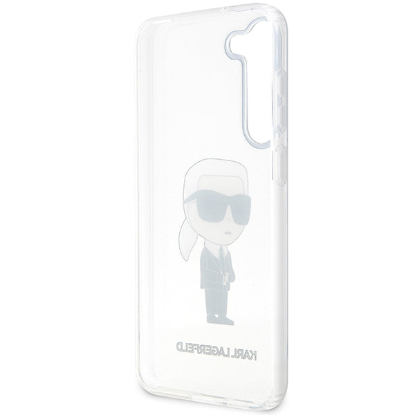 Karl Lagerfeld Ikonik Karl dėklas Galaxy S23 – skaidrus
