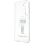 Karl Lagerfeld Ikonik Karl dėklas Galaxy S23 – skaidrus