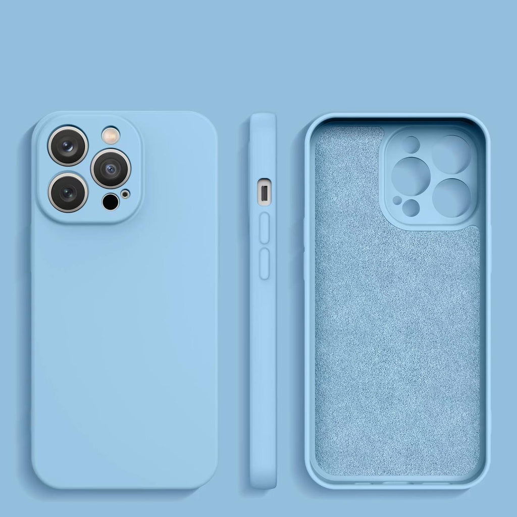 Silikoninis dėklas Samsung Galaxy A14 5G/A14 – šviesiai mėlynas -- Samsung Galaxy A14