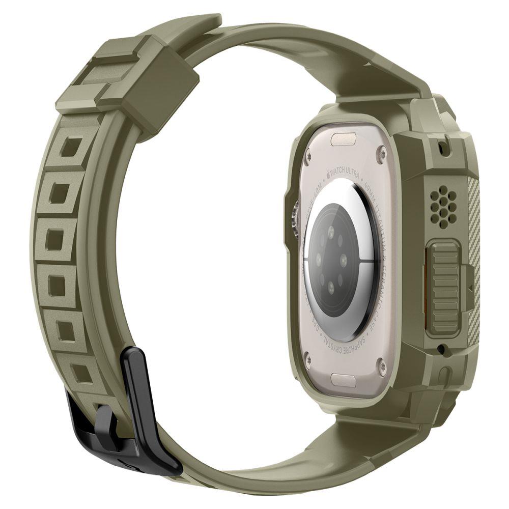 Spigen Rugged Armor Pro dėklas su dirželiu Apple Watch Ultra (49mm) - Žalias -- Apple Watch Ultra