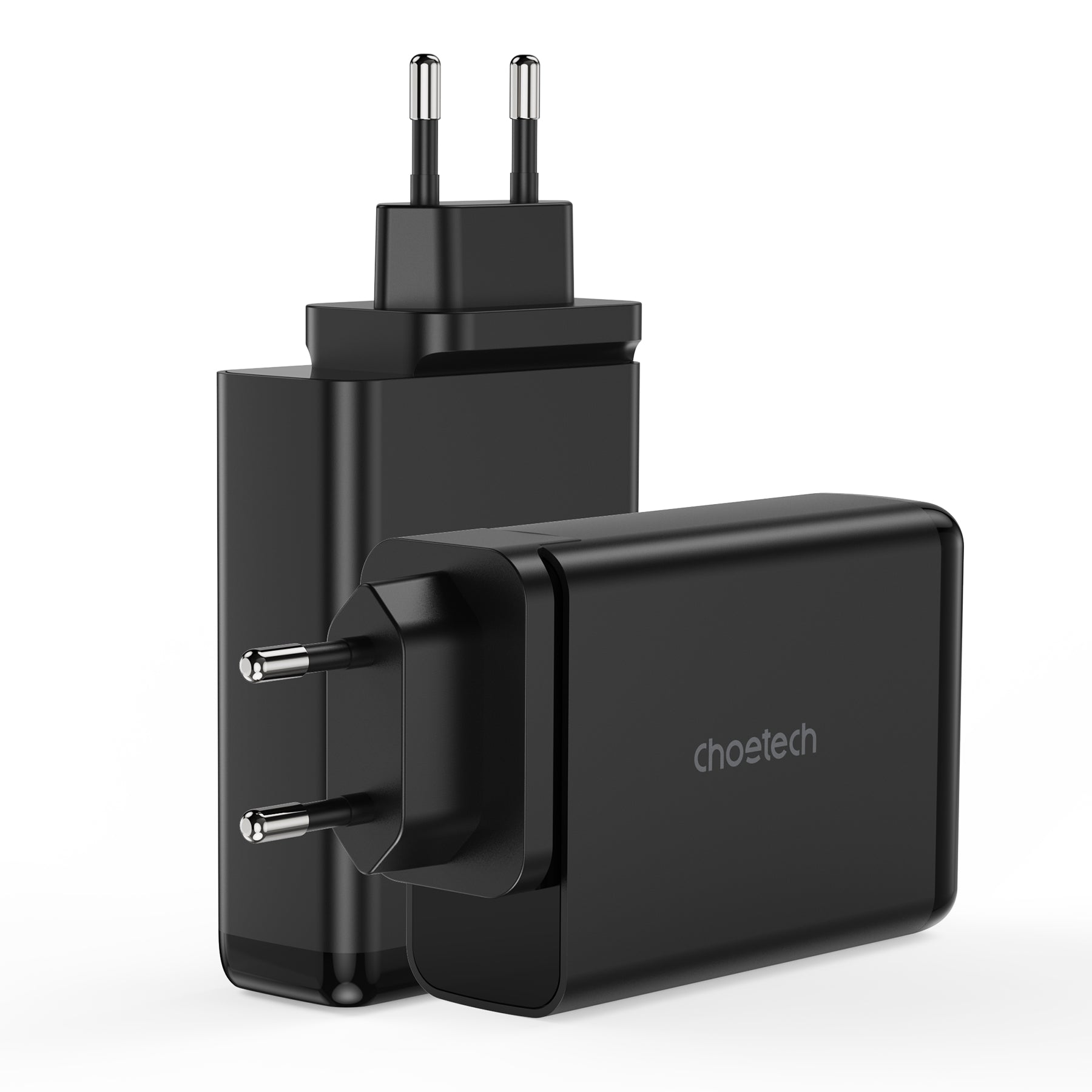 Choetech GaN 140W 4 jungčių įkroviklis (2x USB-C, 2x USB), juodas (PD6005) Pirmasis paveikslėlis
