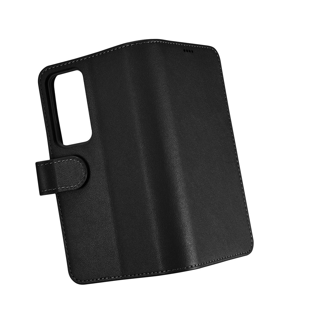 iCarer odinis dėklas-piniginė Galaxy S23+ – juodas