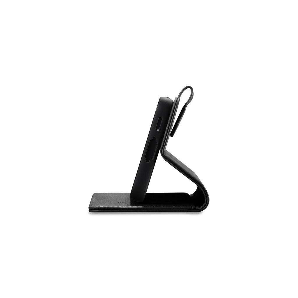 iCarer odinis dėklas-piniginė Galaxy S23+ – juodas