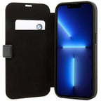 BMW odinis dėklas-knygutė iPhone 14 Pro – juodas
