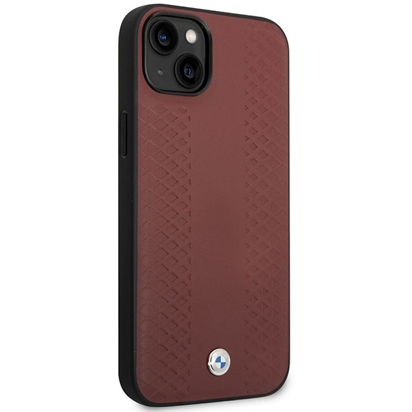 BMW odinis dėklas iPhone 14 6.1 – burgundiškas
