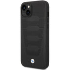 BMW Leather Seats Pattern dėklas iPhone 14 – juodas