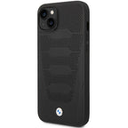 BMW Leather Seats Pattern dėklas iPhone 14 – juodas