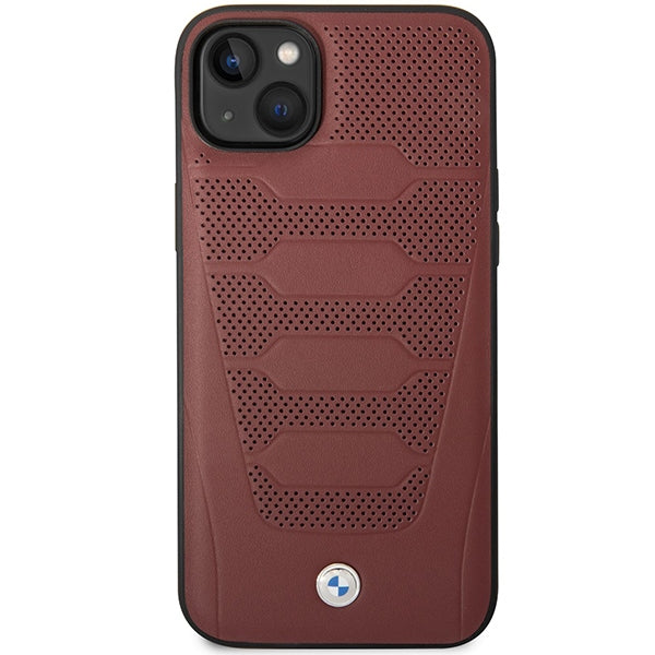 BMW odinis dėklas iPhone 14 6,1" – burgundiškas