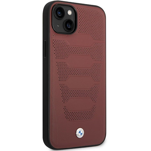 BMW odinis dėklas iPhone 14 6,1" – burgundiškas