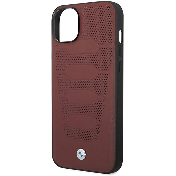 BMW odinis dėklas iPhone 14 6,1" – burgundiškas