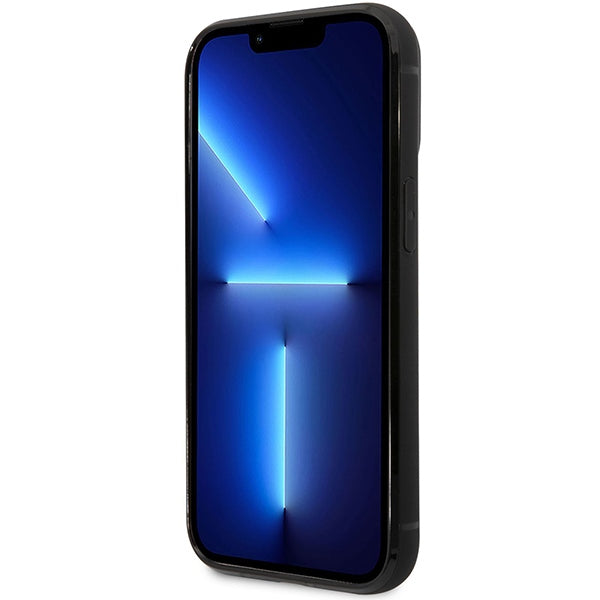 BMW odinis dėklas su kortelių kišenėmis iPhone 14 Pro Max – juodas