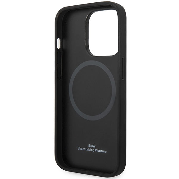 BMW MagSafe dėklas iPhone 14 Pro Max – bordo