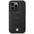 BMW MagSafe dėklas iPhone 14 Pro Max – juodas, odinis