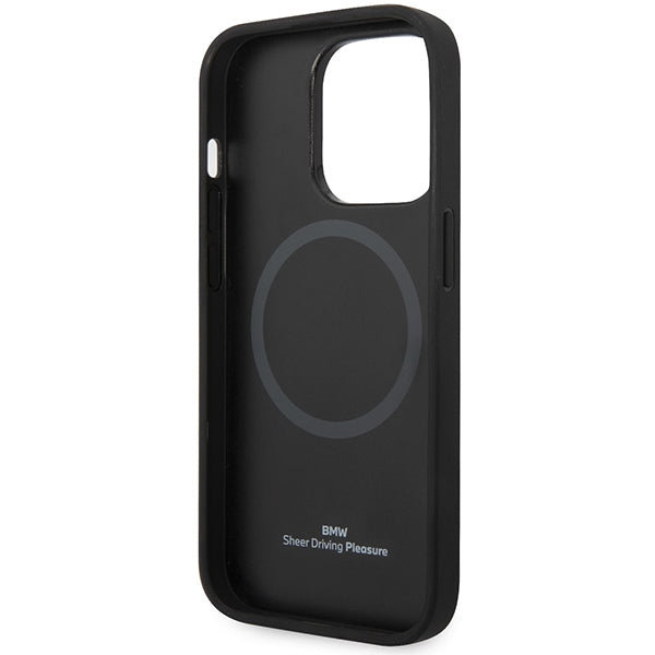BMW Signature MagSafe dėklas iPhone 14 Pro Max – tamsiai mėlynas