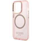 Guess MagSafe dėklas iPhone 14 Pro Max – rožinis