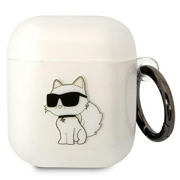 Karl Lagerfeld AirPods 1/2 dėklas – skaidrus Choupette -- AirPods 1