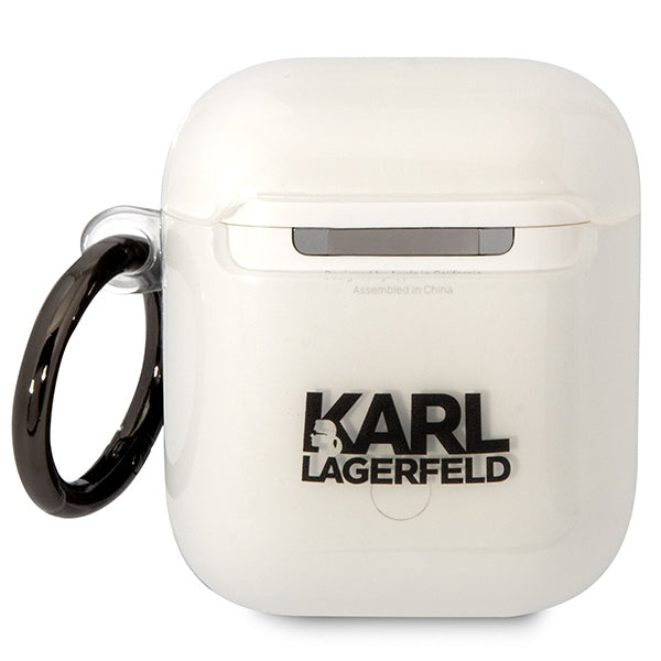 Karl Lagerfeld AirPods 1/2 dėklas – skaidrus Choupette -- AirPods 1