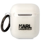 Karl Lagerfeld AirPods 1/2 dėklas – skaidrus Choupette -- AirPods 1