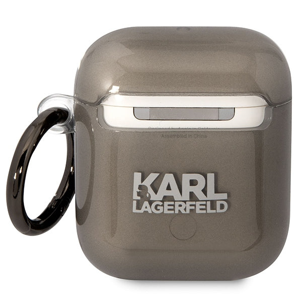 Karl Lagerfeld dėklas AirPods 1/2 – juodas