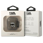 Karl Lagerfeld dėklas AirPods 1/2 – juodas