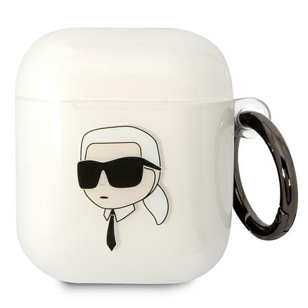 Karl Lagerfeld skaidrus dėklas AirPods 1/2 – Karl's Head