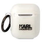Karl Lagerfeld skaidrus dėklas AirPods 1/2 – Karl's Head