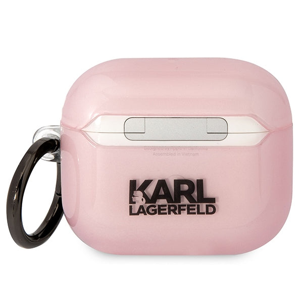 Karl Lagerfeld dėklas AirPods 3 – rožinis Choupette